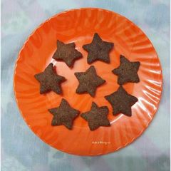 Chocolate star mathri A picture of Chocolate star mathri.