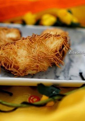 A picture of Paneer nest ghujia.
