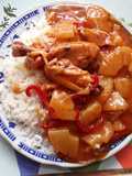 Pollo con piña