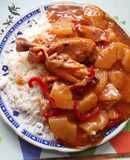 Pollo con piña