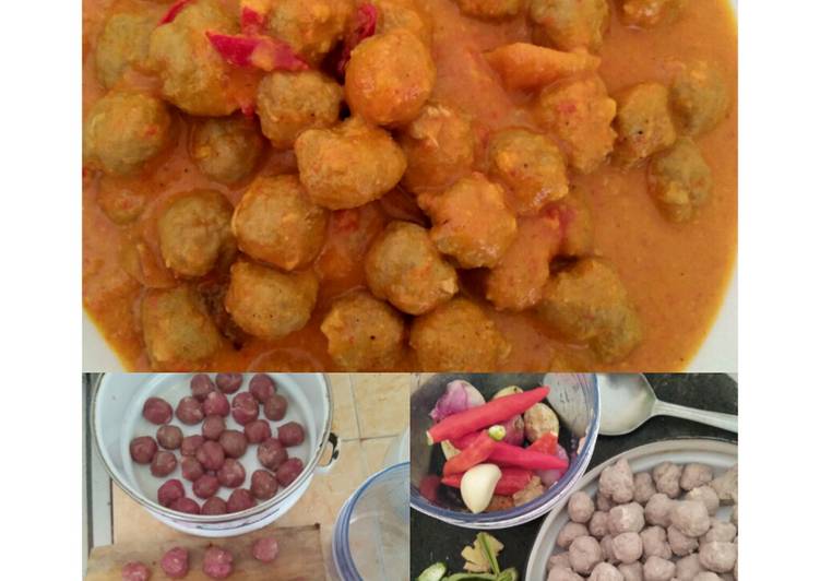 Sambel goreng bola daging