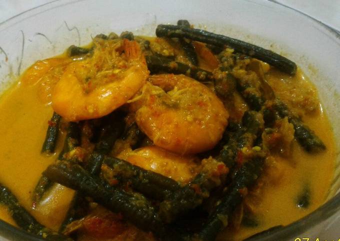 Gulai udang ft kacang panjang