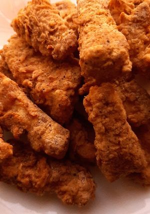 A picture of Spicy kfc style ugali.