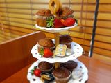 Banana and strawberry muffins