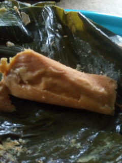 A picture of Ginger flavoured moi moi.