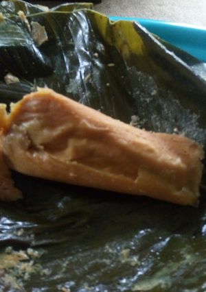 A picture of Ginger flavoured moi moi.