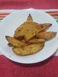 Papas gajo especiadas en freidora de aire