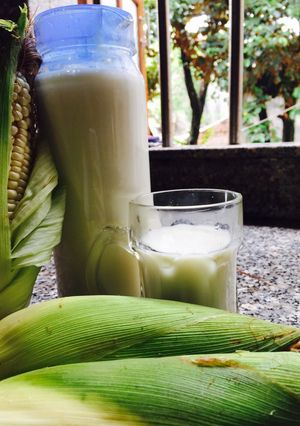 Hình của món Sữa bắp dứa.