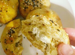 Una foto de Bollos keto - con gluten de trigo