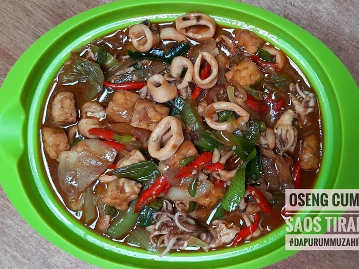 Langkah Gampang Membikin Resep Oseng Cumi saos Tiram yang Bisa Manjain Lidah Anti Ribet, Menggugah Selera