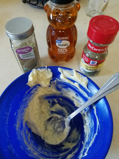 A picture of Honey Herb butter.