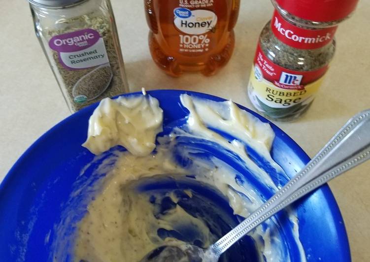 Simple Way to Make Quick Honey Herb butter