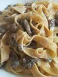 Tagliatelle risottate con funghi e panna
