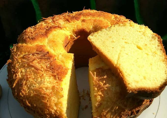 Cara Gampang Menyiapkan Butter cake tape keju ala Mima Kaiya, Bikin Ngiler