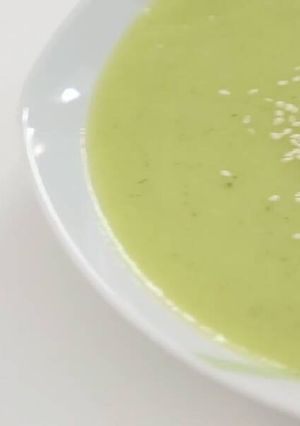 Una foto de Puré de calabacín