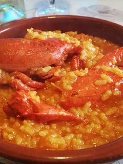Una foto de Arroz con bogavante