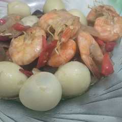 รูปของ Oseng Udang Telur Puyuh (Simple)