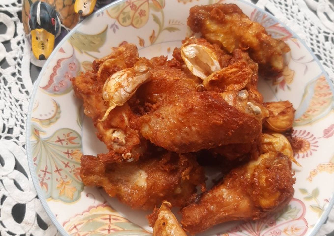 Ayam goreng bawang putih simple