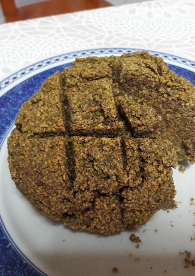 Una foto de Pan de lentejas sin gluten y vegano