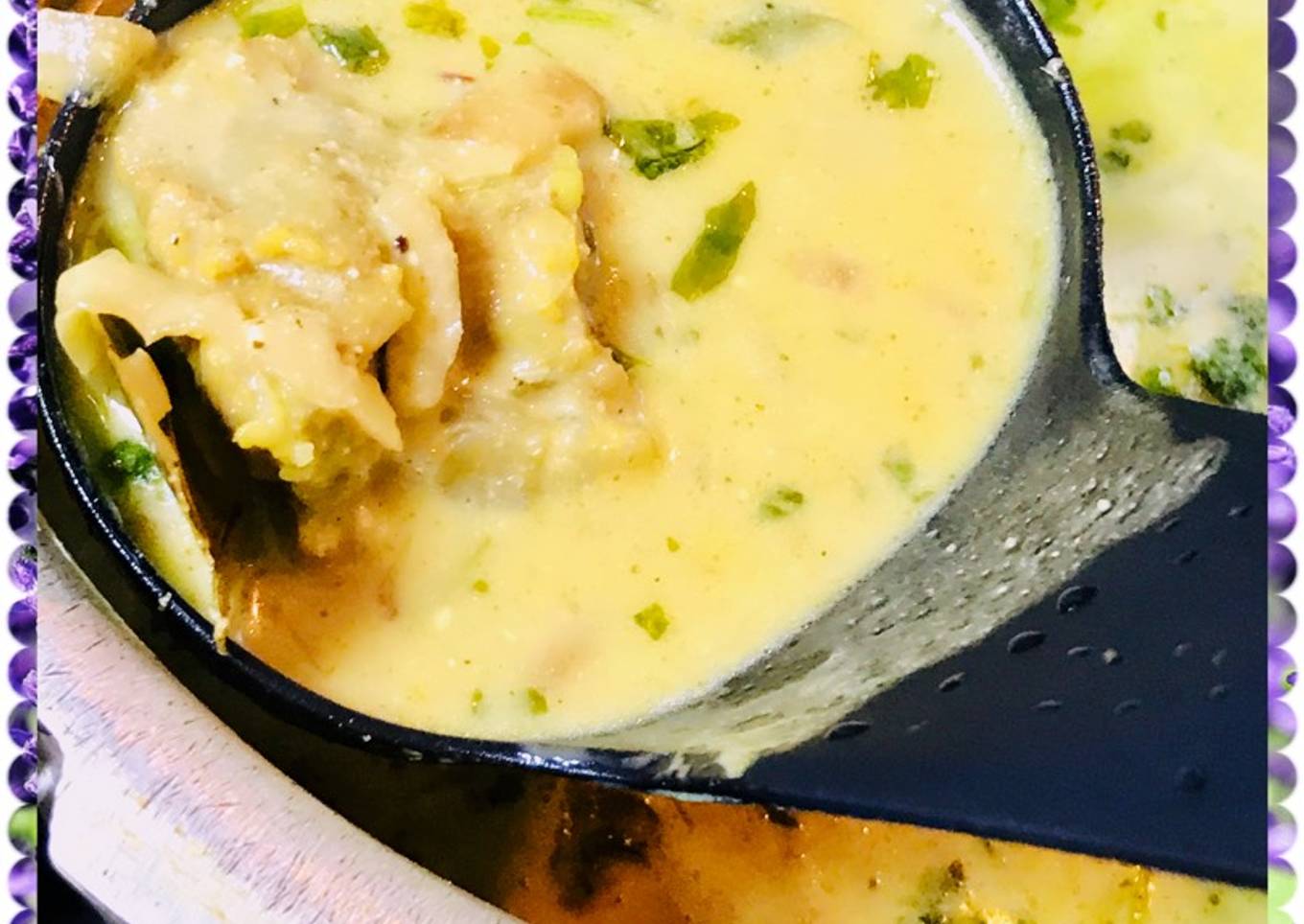 Saffron mutton soup/margh