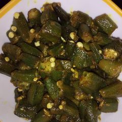 A picture of Kurkure Bhindi.