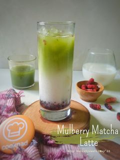 Foto resep Mulberry Matcha Latte