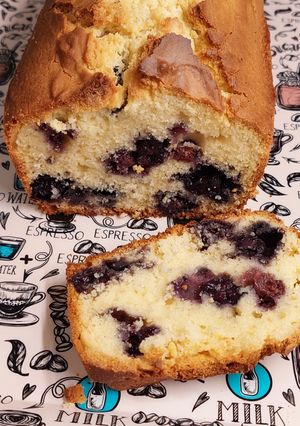Una foto de Budín de arándanos
