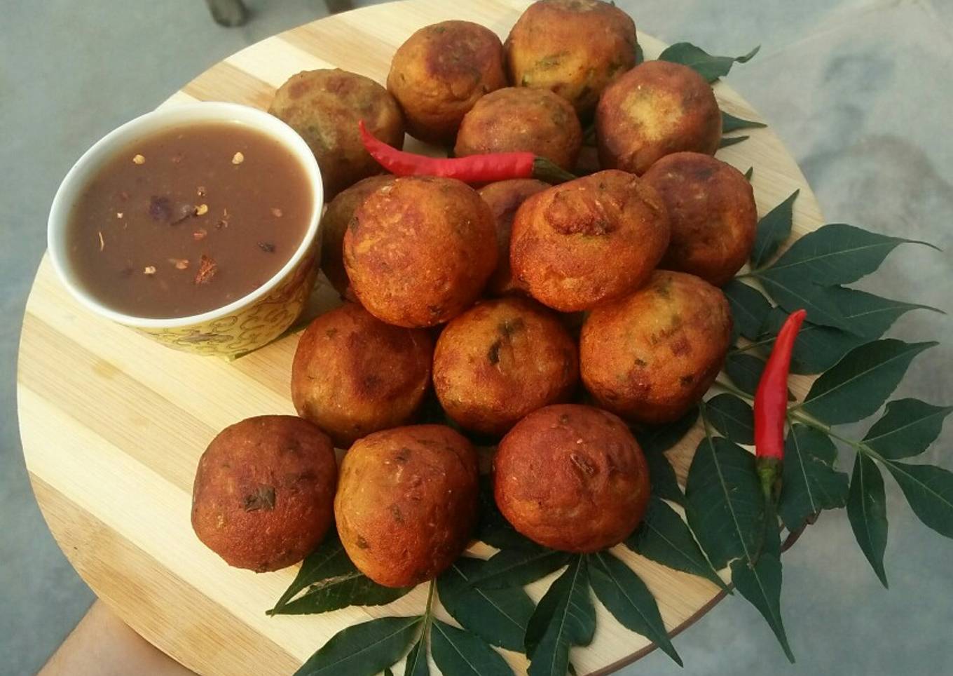 Mashed Potato fritters/pakory