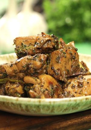 A picture of Andhra Pepper Chicken.