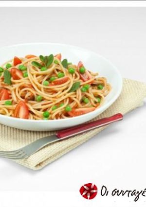 Φωτογραφία της συνταγής Spaghettoni με αρακά & Σάλτσα Mediterranea Barilla
