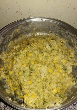 A picture of Broccoli and cauliflower salad.
