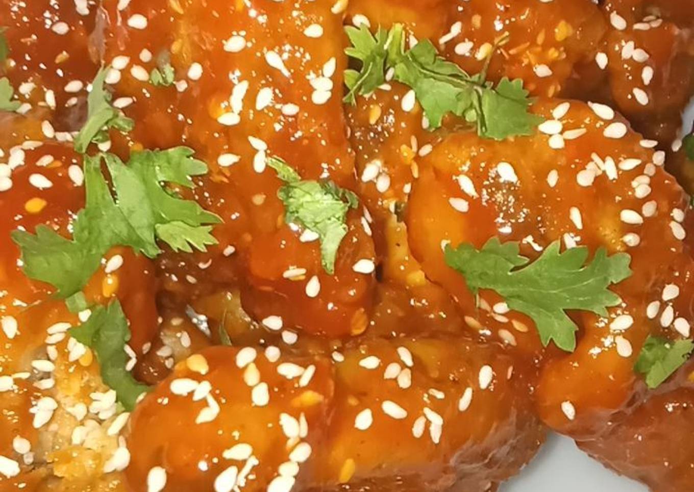 Korean sticky chicken wings❤