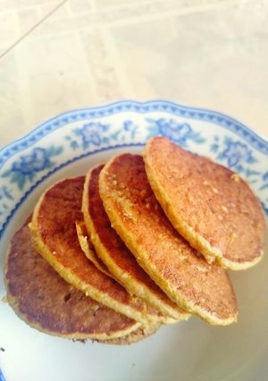 Hình của món Pancake yến mạch chuối.