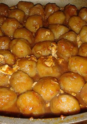 Foto resep Bakso bumbu merah