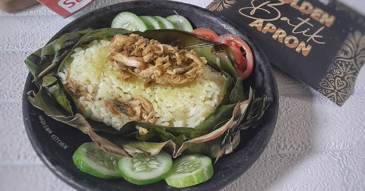 Nasi Bakar Ayam Suwir Cabe Ijo (serba sisa)