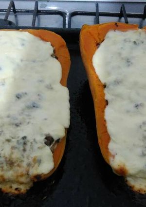 Una foto de Calabaza rellena