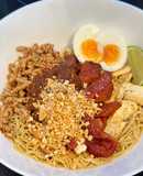 บะหมี่แห้งยำ หมูแดง หมูสับ
