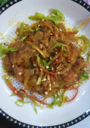 A picture of Lauki masala.