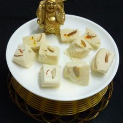 A picture of Instant kharvas (eggless milk pudding).