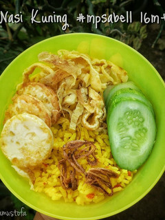 Foto resep Nasi Kuning - mpasi 16 bulan - nasi kuning majikom/rice cooker