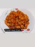Ayam saus tiram (Ala ala menu di acara hajatan)