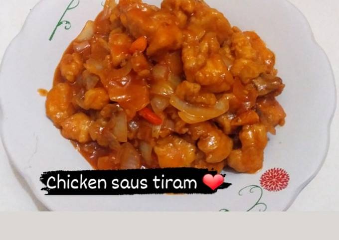 Ayam saus tiram (Ala ala menu di acara hajatan)