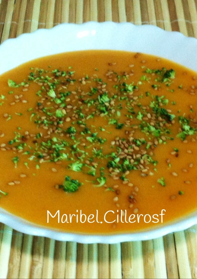 Una foto de Crema de calabaza súper rica
