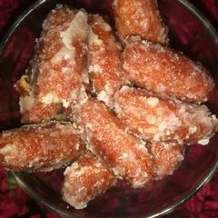 A picture of Curd,rice 🍚 ke dry gulbjamun.