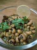 Lobia usal in green masala