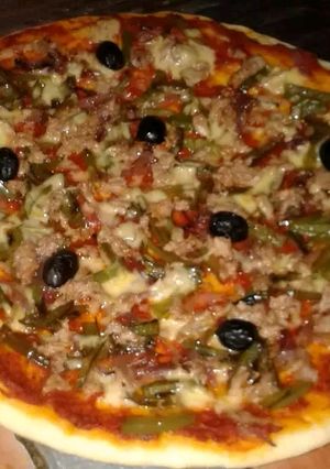 صورة لوصفة بيتزا