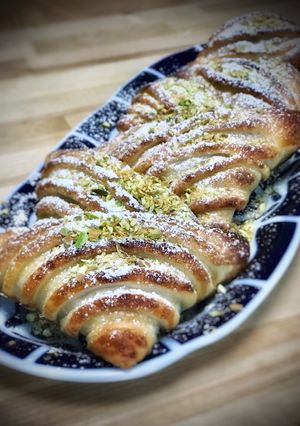 Una foto de Sfogliatelle con nutella de pistacho casera