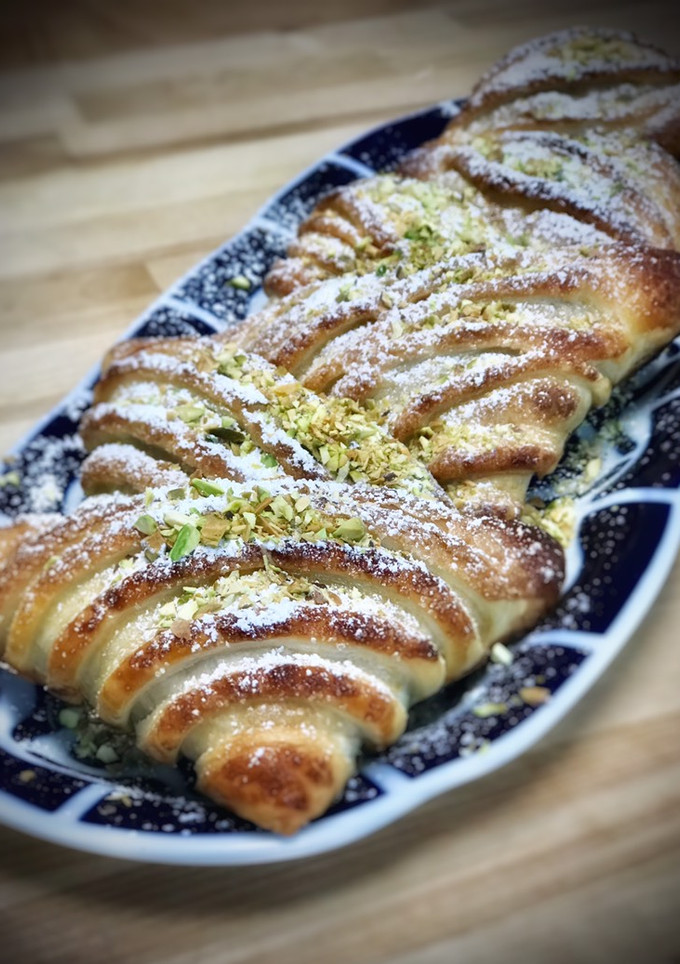 Una foto de Sfogliatelle con nutella de pistacho casera
