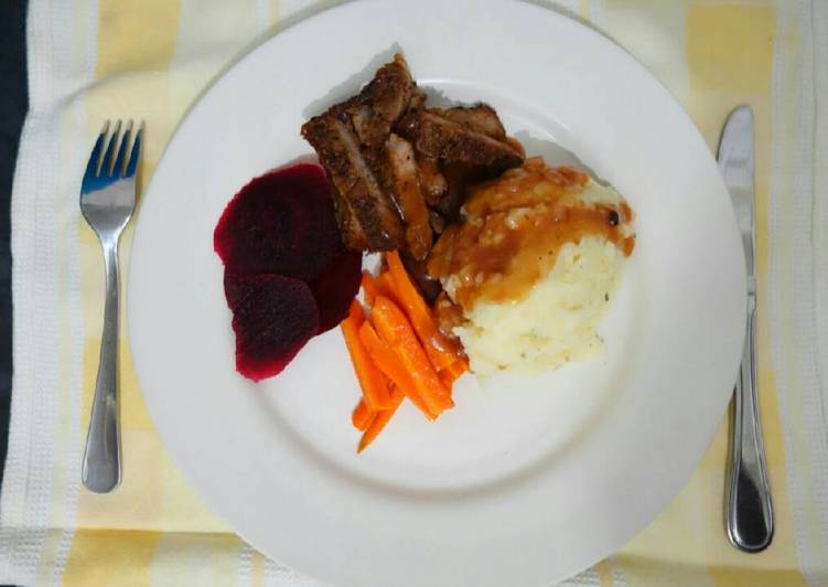 Easy Garlic and herbs mashed potatoes