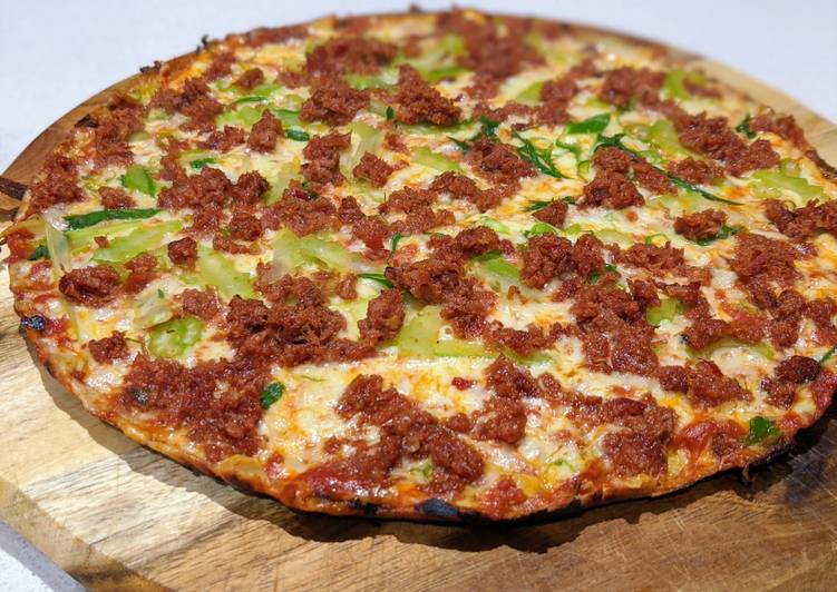 Easiest Way to Prepare Speedy Keto corned beef pizza